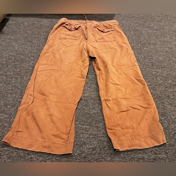 Gap Women's Rust Orange Easy Lounge Pants pockets XL elastic waist wide leg - Picture 3 of 3